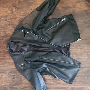 Hm men's faux leather jacket